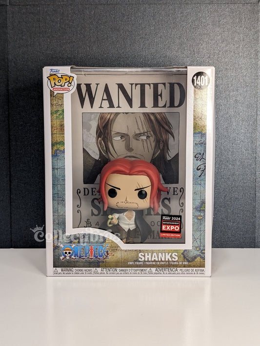 One Piece Shanks Wanted Poster Funko Pop C2E2 2024 'Shared sticker'